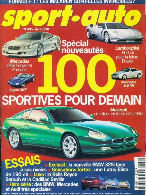 Livrenpoche : Sport-auto n°435 : 100 sportives pour demain - Collectif - Livre
