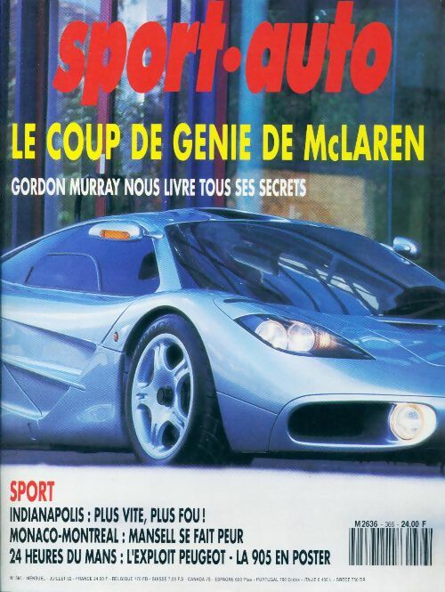 Sport-auto n°366 : Le coup de génie de McLaren - Collectif -  Sport-auto - Livre