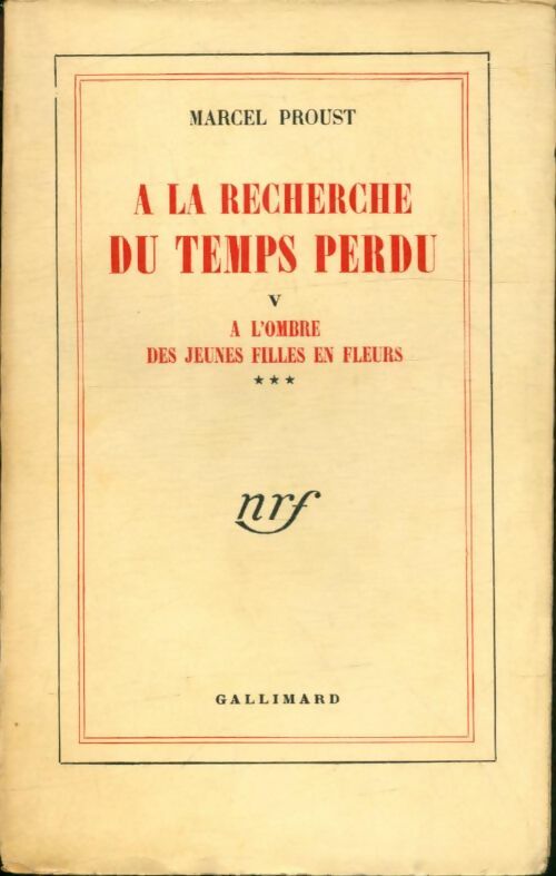 Livrenpoche : A la recherche du temps perdu Tome V : A l'ombre des jeunes filles en fleurs Tome III - Marcel Proust - Livre