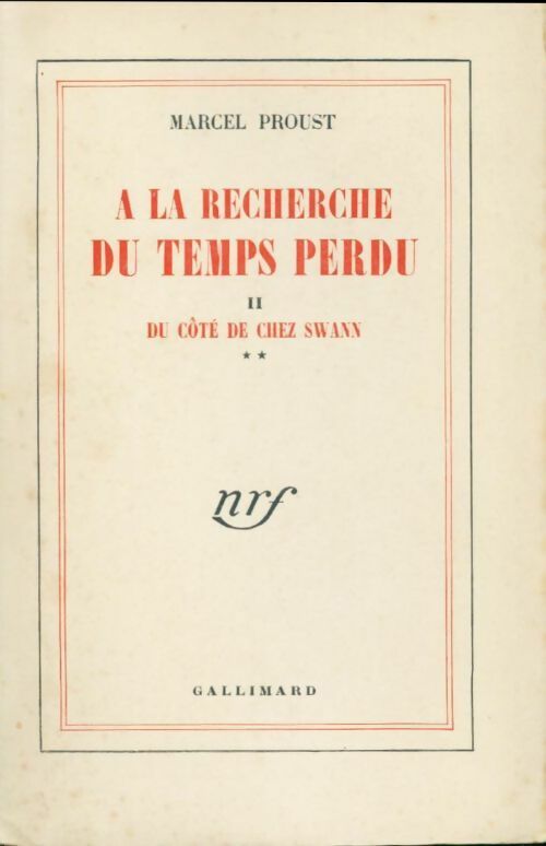 Livrenpoche : A la recherche du temps perdu Tome II : Du côté de chez Swann Tome II - Marcel Proust - Livre
