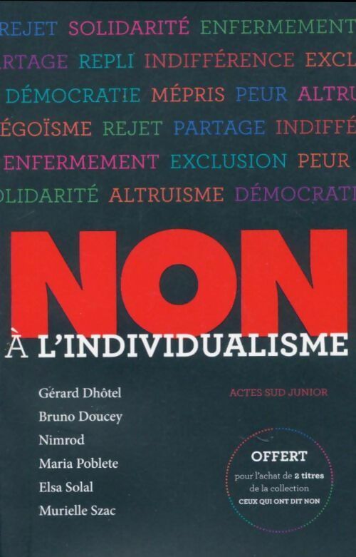 Livrenpoche : Non à l'individualisme - Collectif - Livre