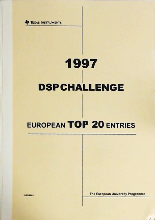 Livrenpoche : 1997 DSP Challenge. European Top 20 entries - Collectif - Livre