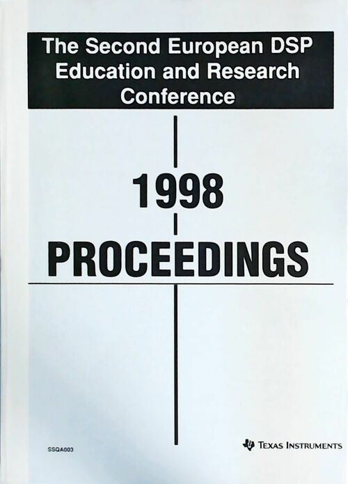 Livrenpoche : The Second European DSP Education and Research Conference 1998 : Proceedings - Collectif - Livre