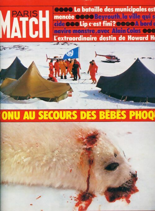 Livrenpoche : Paris Match n°1403 : L'ONU au secours des bébés phoques - Collectif - Livre