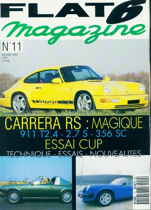 Livrenpoche : Flat 6 magazine n°11 : Carrera RS - Collectif - Livre