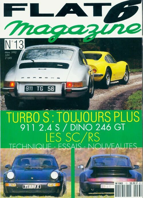Livrenpoche : Flat 6 magazine n°13 : Turbo S : Toujours plus - Collectif - Livre