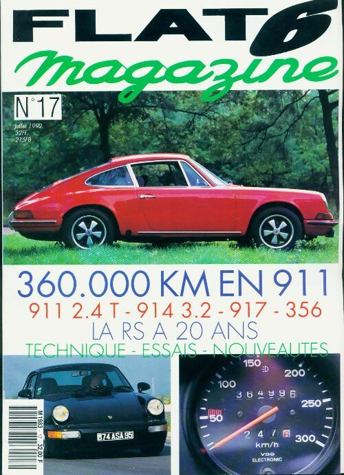 Livrenpoche : Flat 6 magazine n°17 : 360 000 KM en 911 - Collectif - Livre