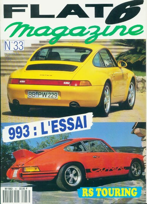 Livrenpoche : Flat 6 magazine n°33 : 993 : l'essai - Collectif - Livre