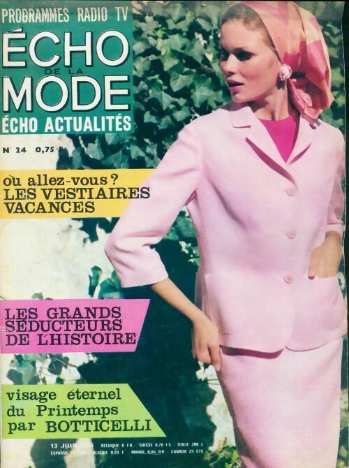 Livrenpoche : Echo de la mode - écho actualités 1965 n°24 - Collectif - Livre