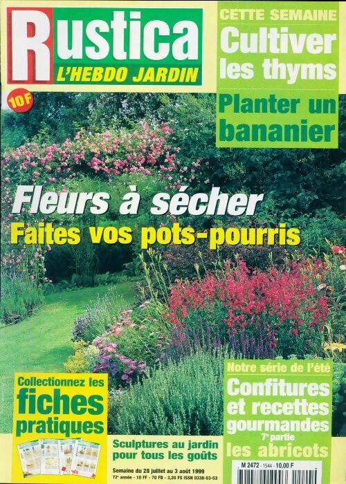 Livrenpoche : Rustica n°1544 : Fleurs à sécher - Collectif - Livre