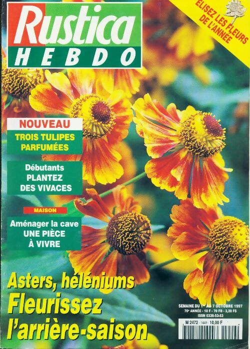 Livrenpoche : Rustica n°1449 : Asters, héléniums. Fleurissez l'arrière-saison - Collectif - Livre