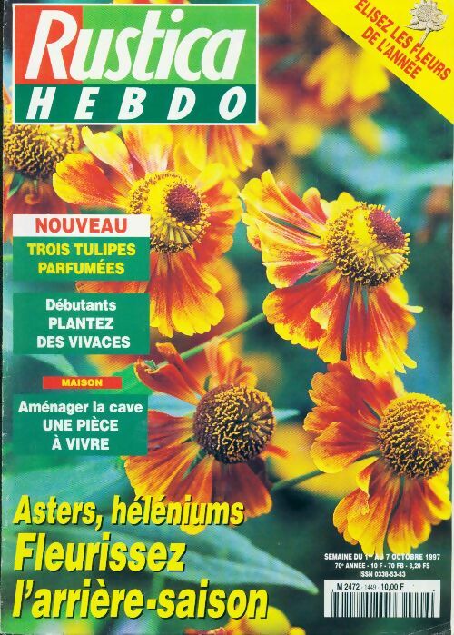 Rustica n°1449 : Asters, héléniums. Fleurissez l'arrière-saison - Collectif -  Rustica - Livre