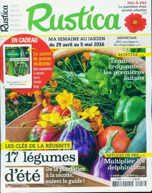 Livrenpoche : Rustica n°2418 : 17 légumes d'été - Collectif - Livre