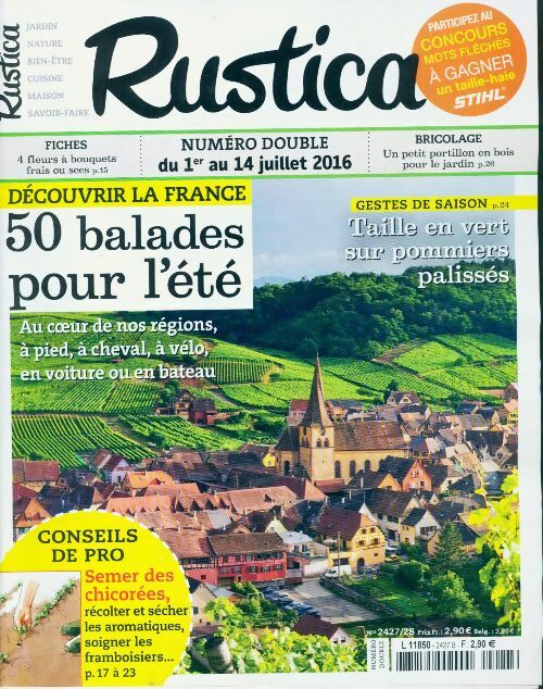 Livrenpoche : Rustica n°2427 : 50 balades pour l'été - Collectif - Livre