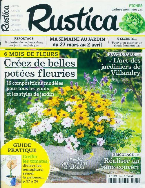 Rustica n°2361 : Créez de belles potées fleuries - Collectif -  Rustica - Livre