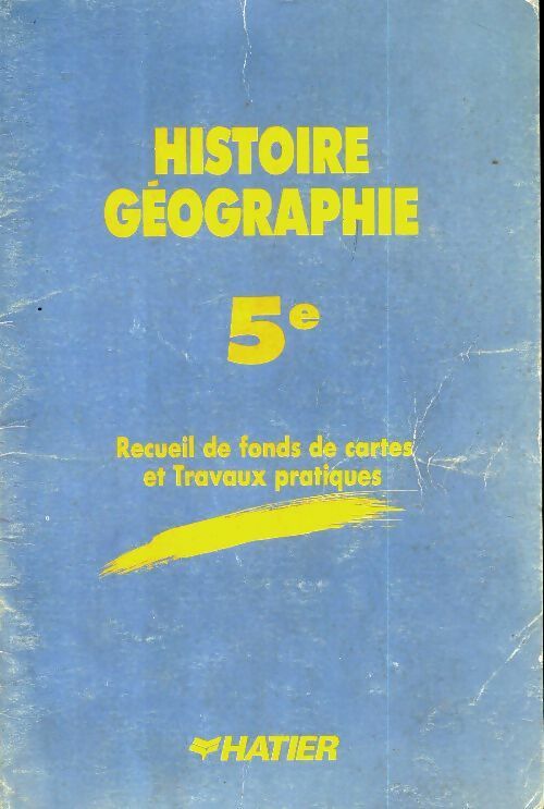 Livrenpoche : Histoire géographie 5è : recueil de fonds de cartes et travaux pratiques - Jean Brignon - Livre