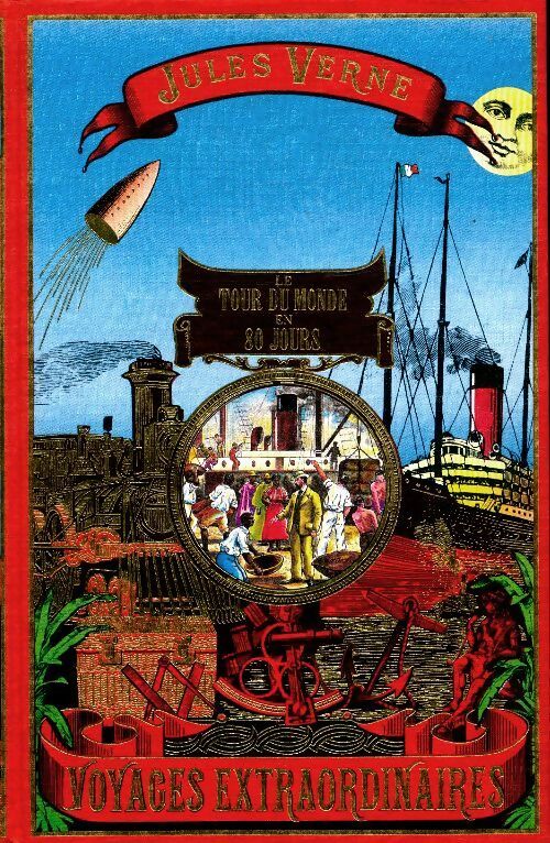 Le tour du monde en 80 jours - Jules Verne -  Voyages extraordinaires - Livre