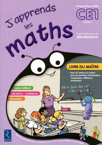 Livrenpoche : J'apprends les maths CE1 : Livre du maître - Rémi Brissiaud - Livre