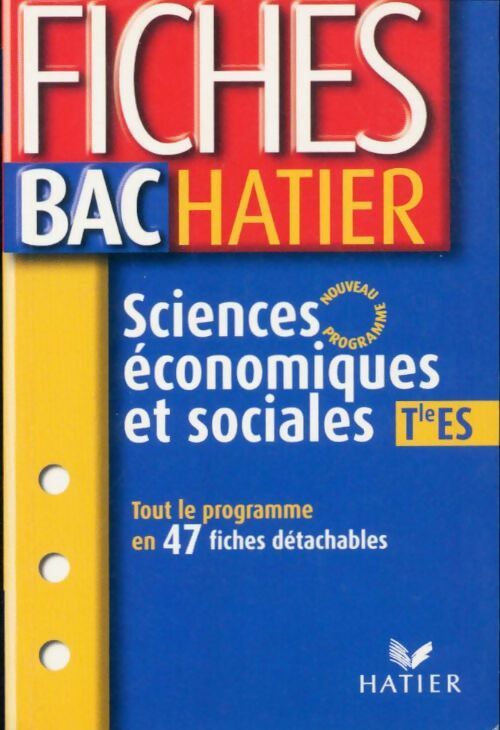 Livrenpoche : Sciences économique et sociale Terminale ES - Collectif - Livre