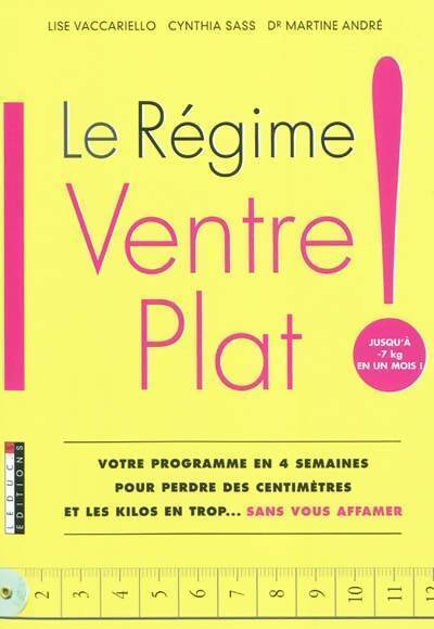 Livrenpoche : Le régime ventre plat - VACCARIELLO L - SASS C - ANDRE Dr M. - Livre