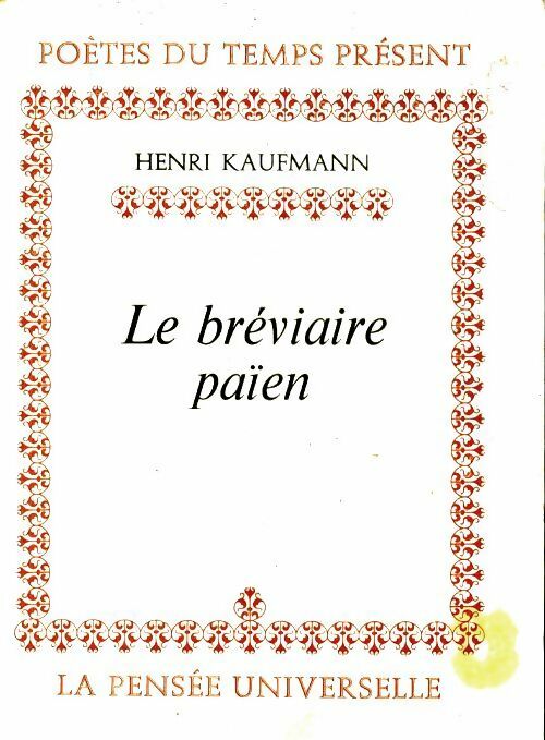 Livrenpoche : Le bréviaire païen - Henri Kaufmann - Livre