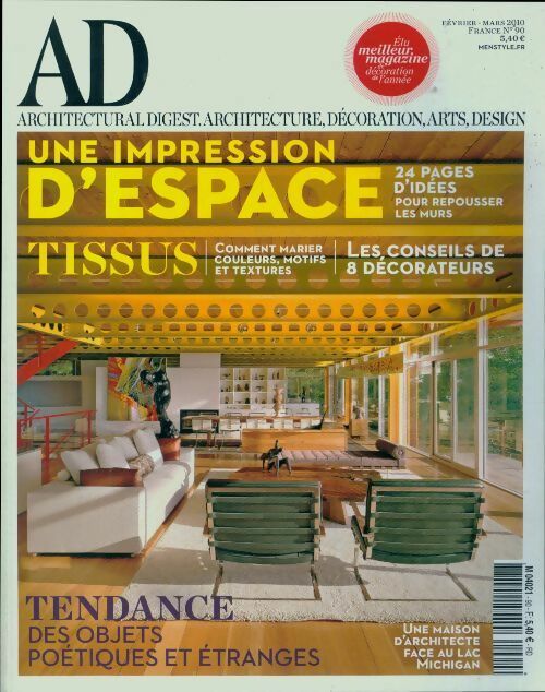 Livrenpoche : AD Architectural Digest n°90 - Collectif - Livre