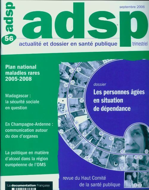 Livrenpoche : ADSP n°56 : Plan national maladies rares 2005/2008 - Collectif - Livre