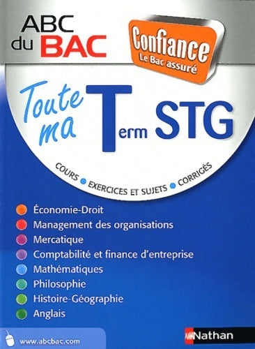 Livrenpoche : Toute ma Terminal STG - Collectif - Livre