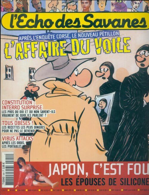 Livrenpoche : L'écho des savanes n°249 : L'affaire du voile - Collectif - Livre