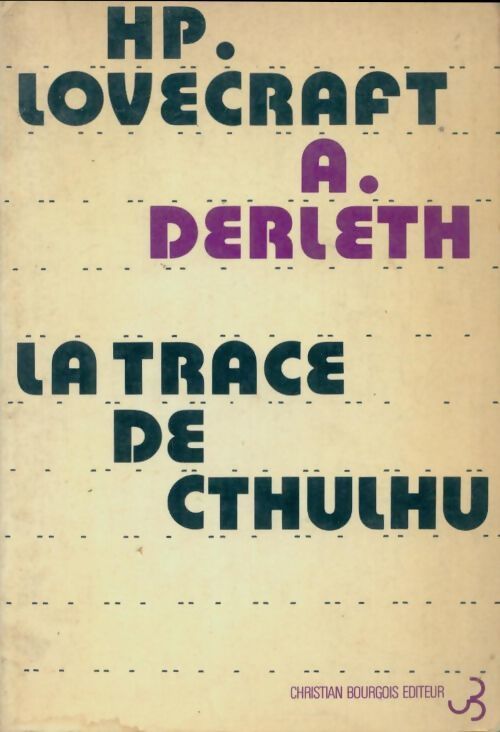 Livrenpoche : La trace de Cthulhu - Howard Philip Lovecraft - Livre