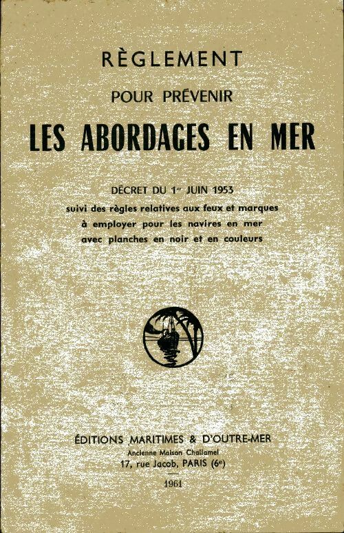 Livrenpoche : Règlement pour prévenir les abordages en mer - Inconnu - Livre
