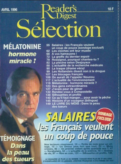 Livrenpoche : Reader's digest sélection avril 1996 - Collectif - Livre
