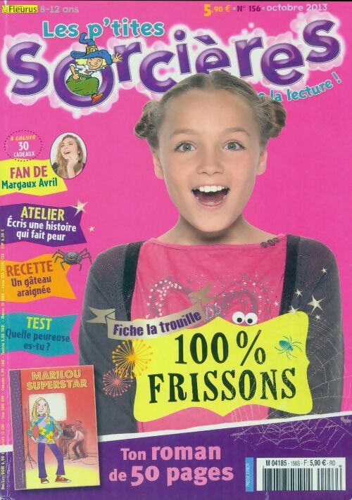 Livrenpoche : Les p'tites sorcières n°156 : 100% frissons - Collectif - Livre