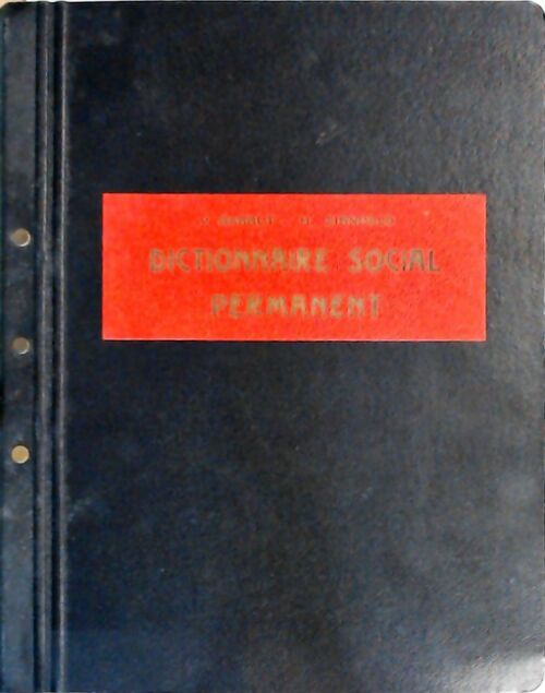 Livrenpoche : Dictionnaire social permanent - Jean Sarrut, Henri Zirnheld - Livre