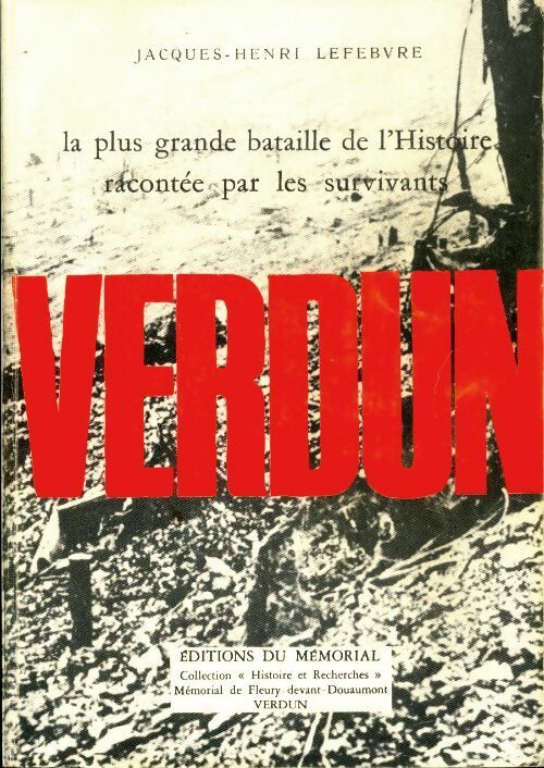 Livrenpoche : Verdun - Jacques-Henri Lefebvre - Livre