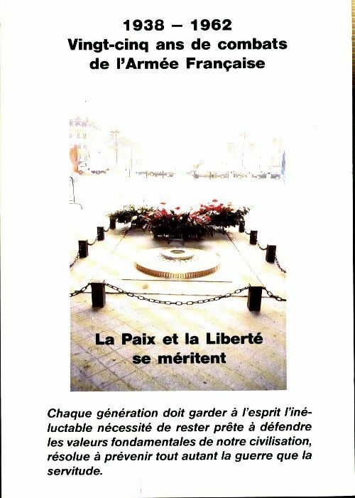Livrenpoche : 25 ans de combats de l'armée française 1938-1962 - Collectif - Livre