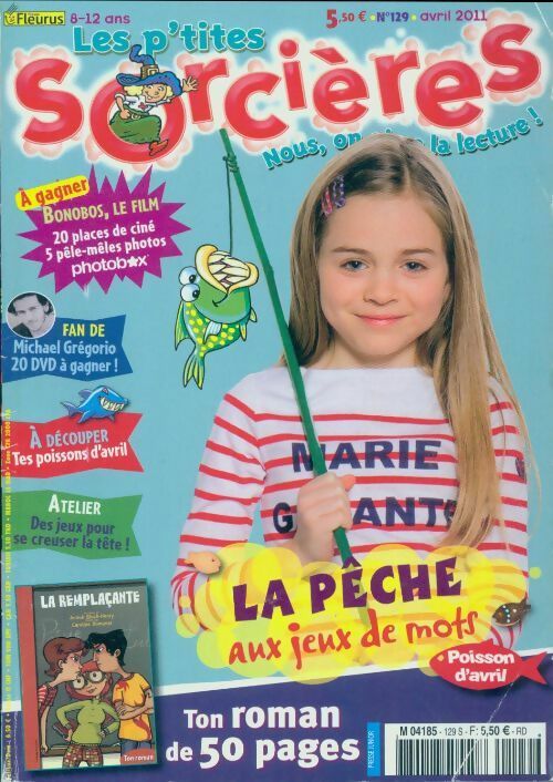 Livrenpoche : Les p'tites sorcières n°129  : Poisson d'avril / La pêche aux jeux de mots - Collectif - Livre