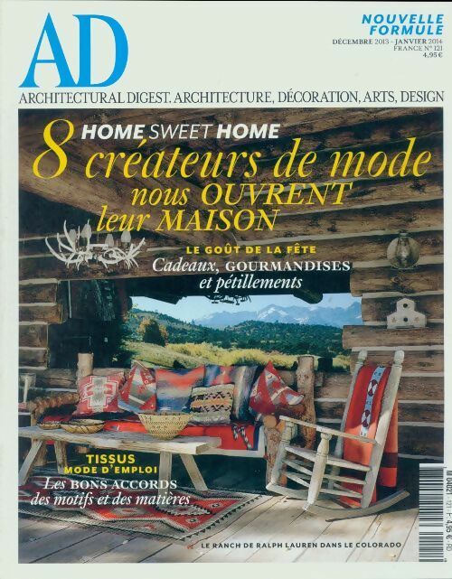 Architectural Digest n°121 - Collectif -  AD Architectural Digest - Livre