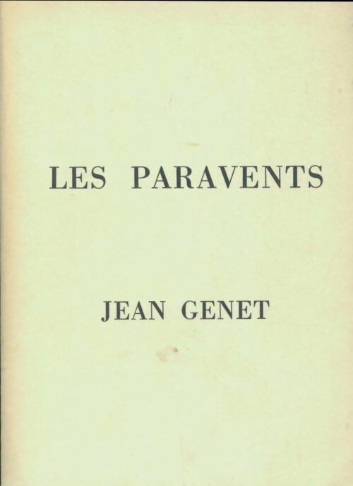 Livrenpoche : Les paravents - Jean Genet - Livre