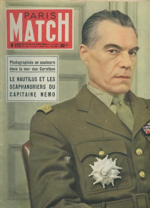 Livrenpoche : Paris Match n°272 : Le Nautilus et les scaphandres du capitaine Némo - Collectif - Livre