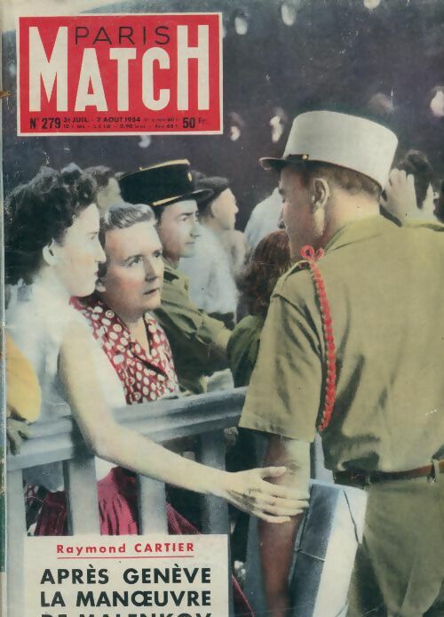 Livrenpoche : Paris Match n°279 : Après Genève,la manoeuvre de Malenkiv - Collectif - Livre
