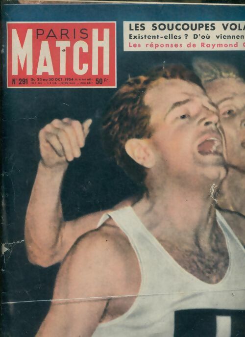 Livrenpoche : Paris Match n°291 : Les soucoupes volantes - Collectif - Livre