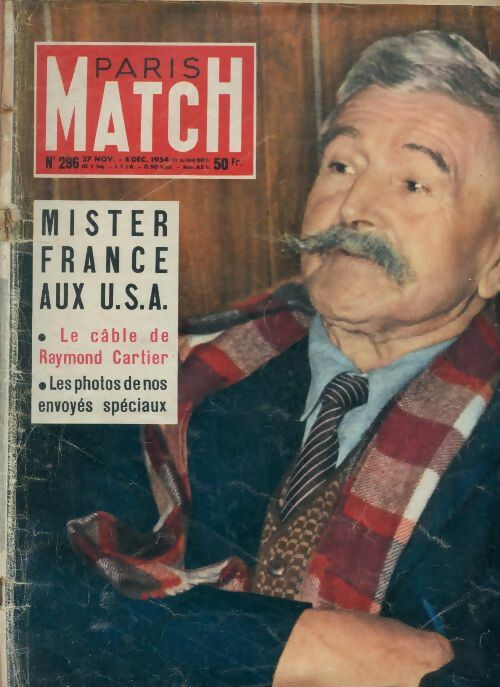 Livrenpoche : Paris Match n°296 : Mister France aux U.S.A. - Collectif - Livre