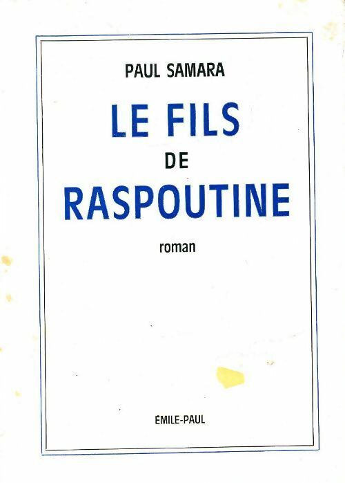 Livrenpoche : Le fils de Rapoutine - Paul Samara - Livre