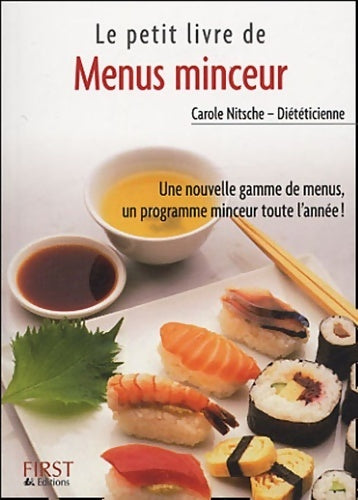 Livrenpoche : Le petit livres des menus minceur - Carole Nitsche - Livre