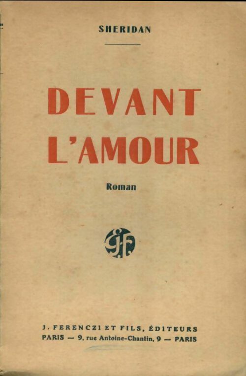 Livrenpoche : Devant l'amour - Sheridan - Livre
