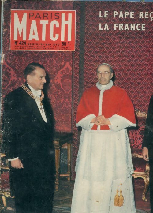 Livrenpoche : Paris Match n°424 : Le pape reçoit la France - Collectif - Livre