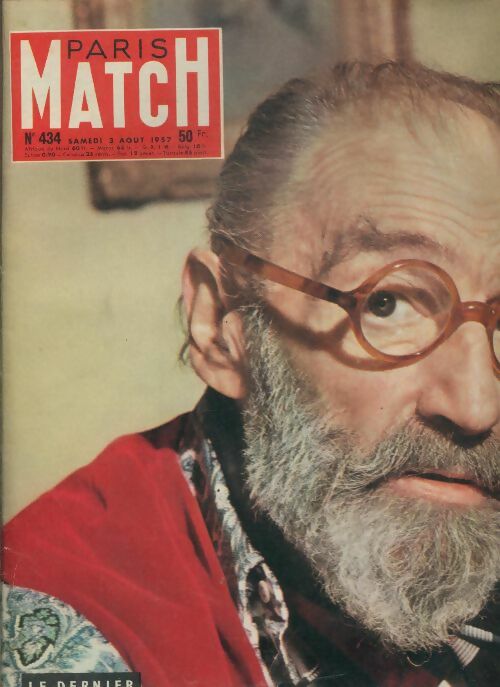 Livrenpoche : Paris Match n°434 : Le dernier visage de Sacha Guitry - Collectif - Livre