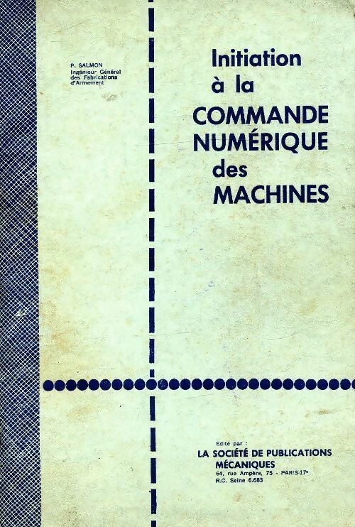 Livrenpoche : Initiation à la commande numérique des machines - Paul Salmon - Livre