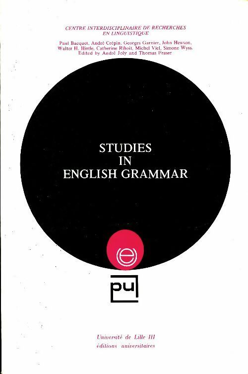 Livrenpoche : Studies in english grammar - Collectif - Livre